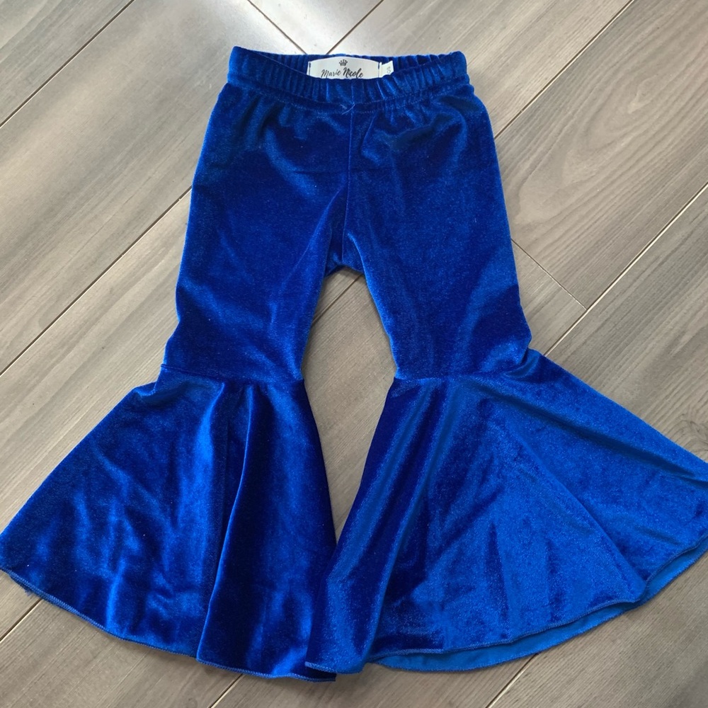 Marie Nicole Velvet Bells in Royal Blue
